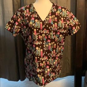 Scrub brand v neck nurse blouse